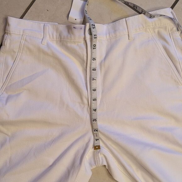 NWT J. Crew Drapey Denim Trouser White Cotton Blend Size 31 FLAWED - Picture 10 of 12